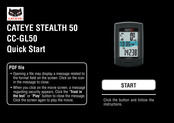 Cateye STEALTH 50 Quick Start Manual