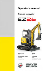 Wacker Neuson E10-03 Operator's Manual