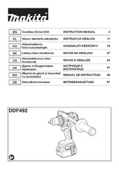 Makita DDF492 Instruction Manual