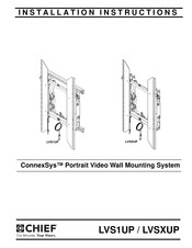 CHIEF ConnexSys LVS1UP Installation Instructions Manual