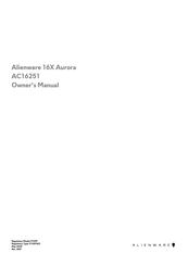 Alienware 16X Aurora Owner's Manual