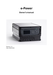 Modul-Connect e-Power 2000 X-treme-Remote Display Owner's Manual
