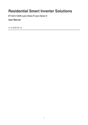 Goodwe GW10K-ET-20 User Manual
