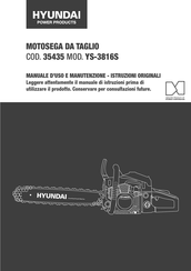 Hyundai power products 35435 Use And Maintenance Manual