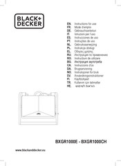 Black & Decker BXGR1000E Instructions For Use Manual