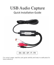 DIGITNOW! USB Audio Capture Quick Installation Manual