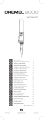 Dremel 2000 Versatip Original Instructions Manual