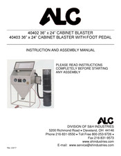 ALC 40403 Instruction And Assembly Manual