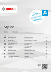 Bosch Styline TKA8A05 Series Information For Use
