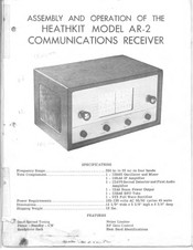 Heathkit AR-2 Assembly And Operation Manual