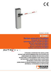 Roger Technology BIONIK4 Brushless Instructions And Recommendations For The Installer