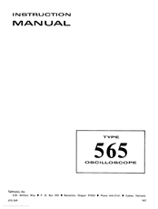 Tektronix 565 Instruction Manual