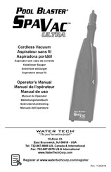 Pool Blaster SPAVAC ULTRA Operator's Manual