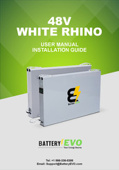 BatteryEVO 48V WHITE RHINO 3 User Manual And Installation Manual
