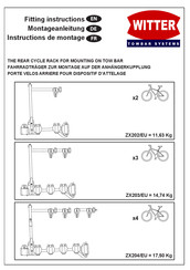 Witter Towbar Systems ZX204/EU Assembly And User Instructions Manual
