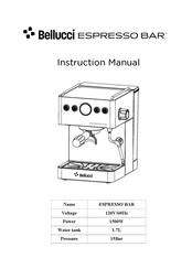 Bellucci ESPRESSO BAR Instruction Manual