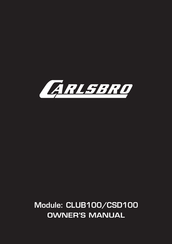 Carlsbro CSD100 Owner's Manual