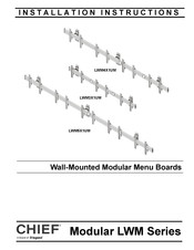 LEGRAND CHIEF Modular LWM Series Installation Instructions Manual