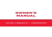 Honda CB650R 2025 Owner's Manual