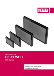 KEB HMI C6 X1-07 Instructions For Use Manual