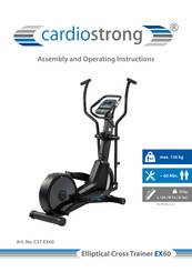CARDIO STRONG CST-EX60 Assembly And Operating Instructions Manual