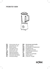 SOLAC PROMIXTER 1000 Instructions For Use Manual