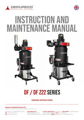 DEPURECO DF Z22 Series Instruction And Maintenance Manual