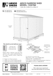 ABSCO SHEDS 15301NK Assembly & Instruction Manual
