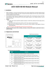 Wecon LX5V-4ADV-BD Manual