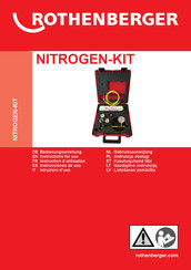 Rothenberger NITROGEN-KIT Instructions For Use Manual