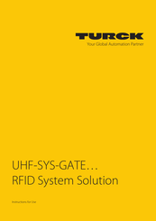 turck UHF-SYS-GATE-PASS Series Instructions For Use Manual