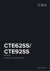 CDA CTE62SS Installation, Use And Maintenance Manual