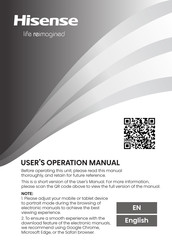 Hisense RB5K330GSFC User's Operation Manual