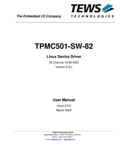 Tews Technologies TPMC501-SW-82 User Manual