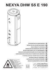 Olimpia splendid NEXYA DHW S5 E 190 Instructions For Use And Maintenance Manual