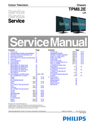 Philips 22PFL3606H/58 Service Manual