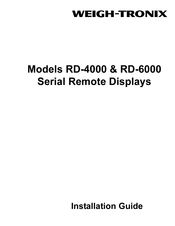 Avery Weigh-Tronix RD-4000 Series Instruction Manual