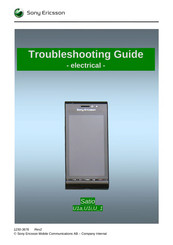 Sony Ericsson U 1 Troubleshooting Manual