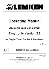 LEMKEN Easytronic Operating Manual