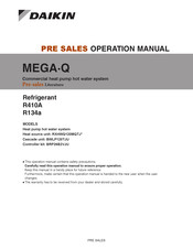 Daikin BRP26B2VJU Operation Manual
