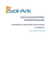 sol-ark 30K-3P-208V Integration Manual