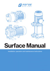 foras PC Installation, Operation And Maintenance Instructions