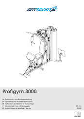 ArtSport Profigym 3000 Operating And Assembly Instruction Manual