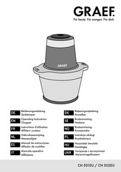 Graef CH 502 Operating Instructions Manual