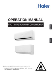 Haier HAS12RDAIN Operation Manual