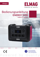 Elmag ENERGY 2400 Operation Manual