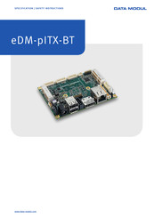 Data Modul eDM-pITX-BT Operating Instructions Manual