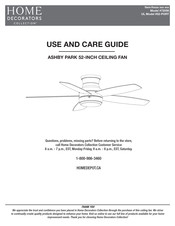 Home Decorators Collection ASHBY PARK 72058 Use And Care Manual