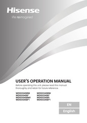 Hisense WD5S1045BW User's Operation Manual