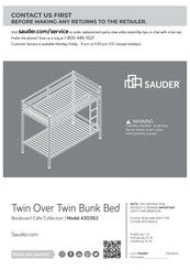 Sauder Boulevard Cafe 430362 Manual